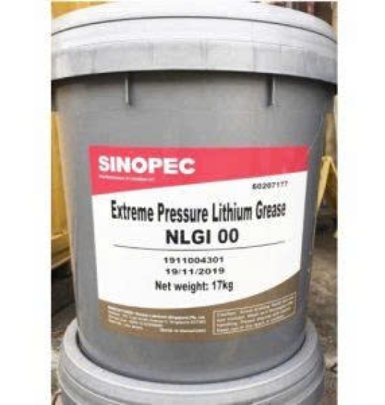 SINOPEC EXTREME PRESSURE LITHIUM GREASE NLGI 00 